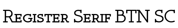 Register Serif BTN SC