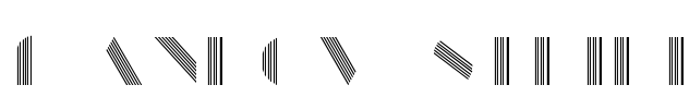 Manbow Stripe Font Image