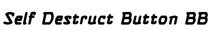 Self Destruct Button BB Font Image