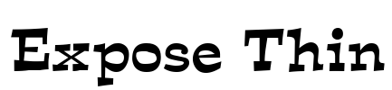 Expose Thin Font Image