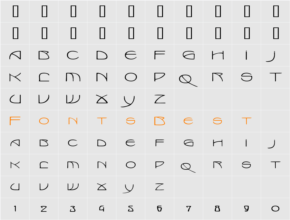 MarloweExtended Character Map
