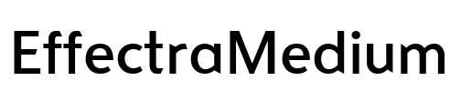 EffectraMedium Font Image