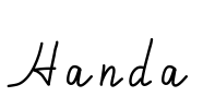 Handa Font Image
