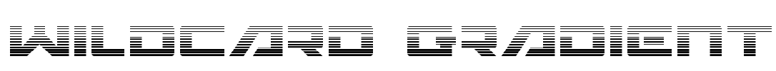 Wildcard Gradient Font Image