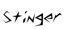 Stinger Font Image