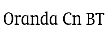 Oranda Cn BT Font Image