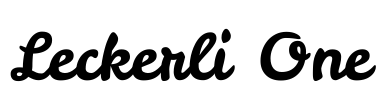 Leckerli One Font Image