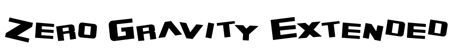 Zero Gravity Extended Font Image