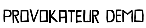 Provokateur DEMO Font Image