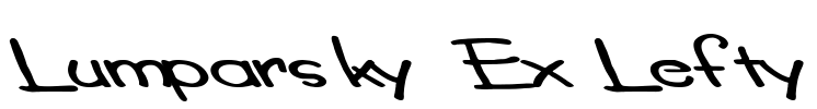 Lumparsky Ex Lefty Font Image