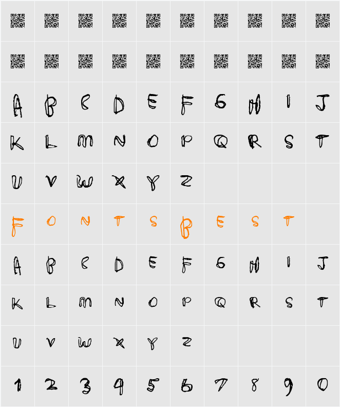 DeliciousCandy Character Map