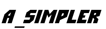a_Simpler Font Image