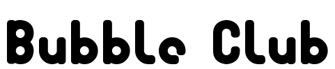 Bubble Club Font Image