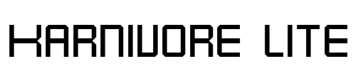 Karnivore Lite Font Image