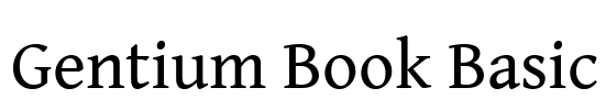 Gentium Book Basic