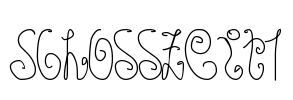 Schosszeit1 Font Image