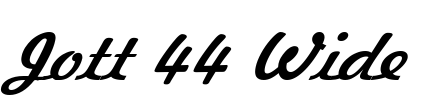 Jott 44 Wide Font Image