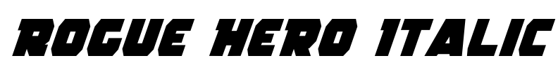 Rogue Hero Italic Font Image