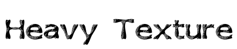 Heavy Texture Font Image