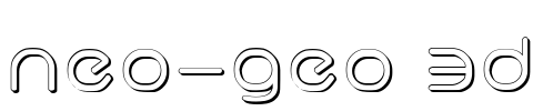 neo-geo 3D Font Image
