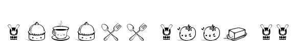 Kawaii Food II Font Image