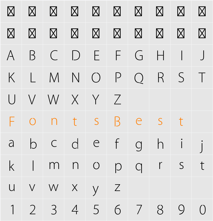 Cleanvertising  Character Map