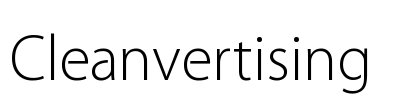 Cleanvertising  Font Image