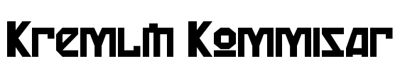 Kremlin Kommisar Font Image