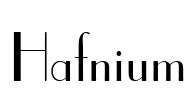 Hafnium Font Image