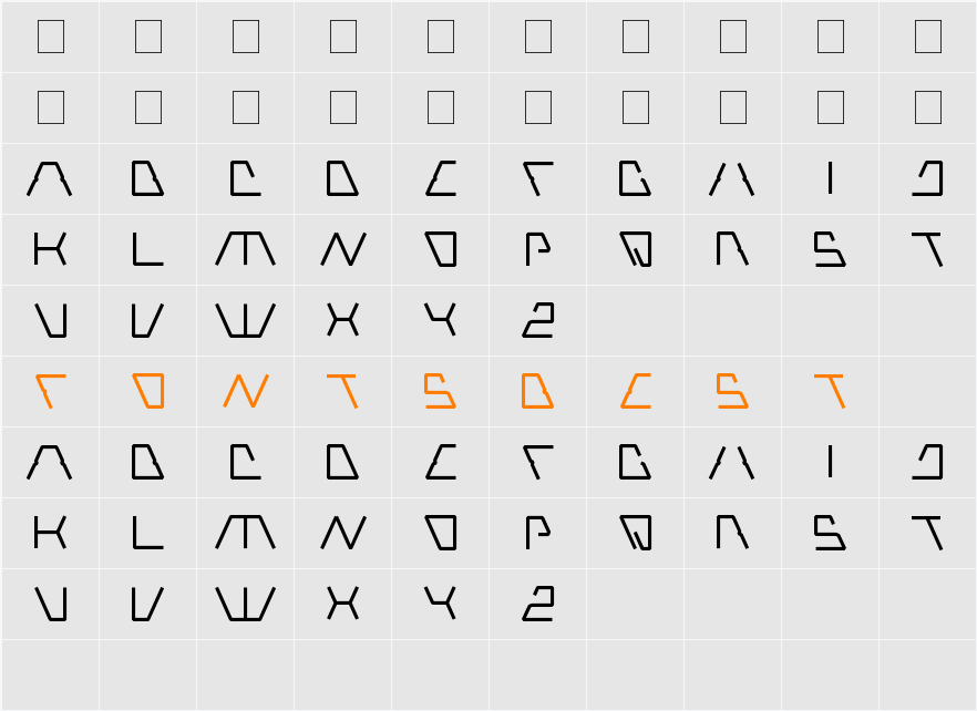 Robotic Character Map