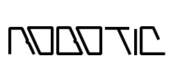 Robotic Font Image