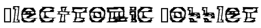 Electronic Cobbler Font Image