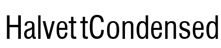 HalvettCondensed Font Image