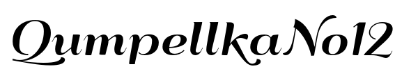 QumpellkaNo12 Font Image