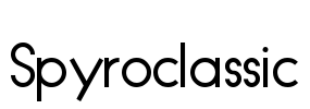 Spyroclassic Font Image