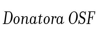Donatora OSF Font Image
