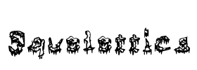 Squelettics Font Image