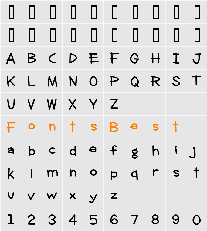Clever Duke BTN Smooth Character Map