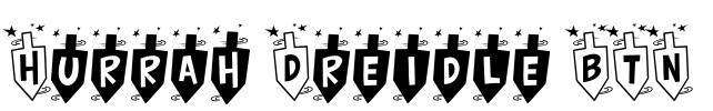 Hurrah Dreidle BTN Font Image