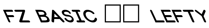 FZ BASIC 31 LEFTY Font Image