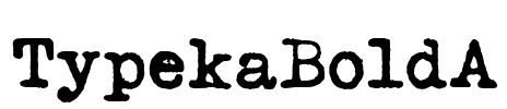 TypekaBoldA Font Image
