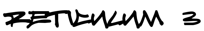 Reticulum 3 Font Image