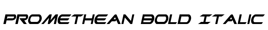 Promethean Bold Italic Font Image