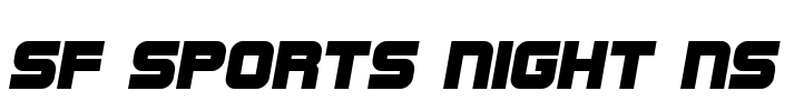 SF Sports Night NS Font Image
