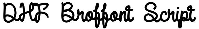 DHF Broffont Script Font Image