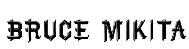 Bruce Mikita Font Image