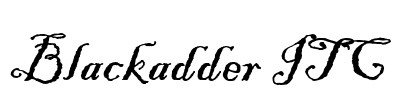 Blackadder ITC Font Image