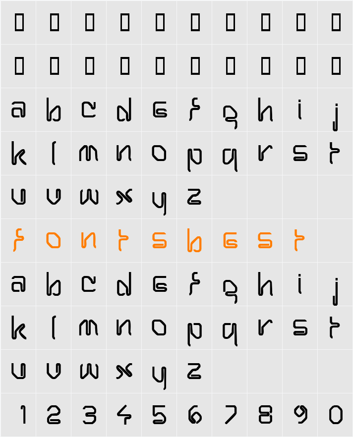 WiroCapsSSK Character Map