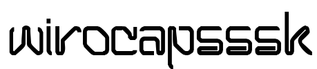 WiroCapsSSK Font Image