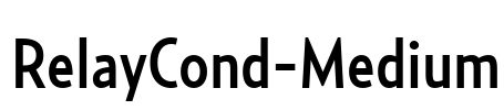 RelayCond-Medium Font Image